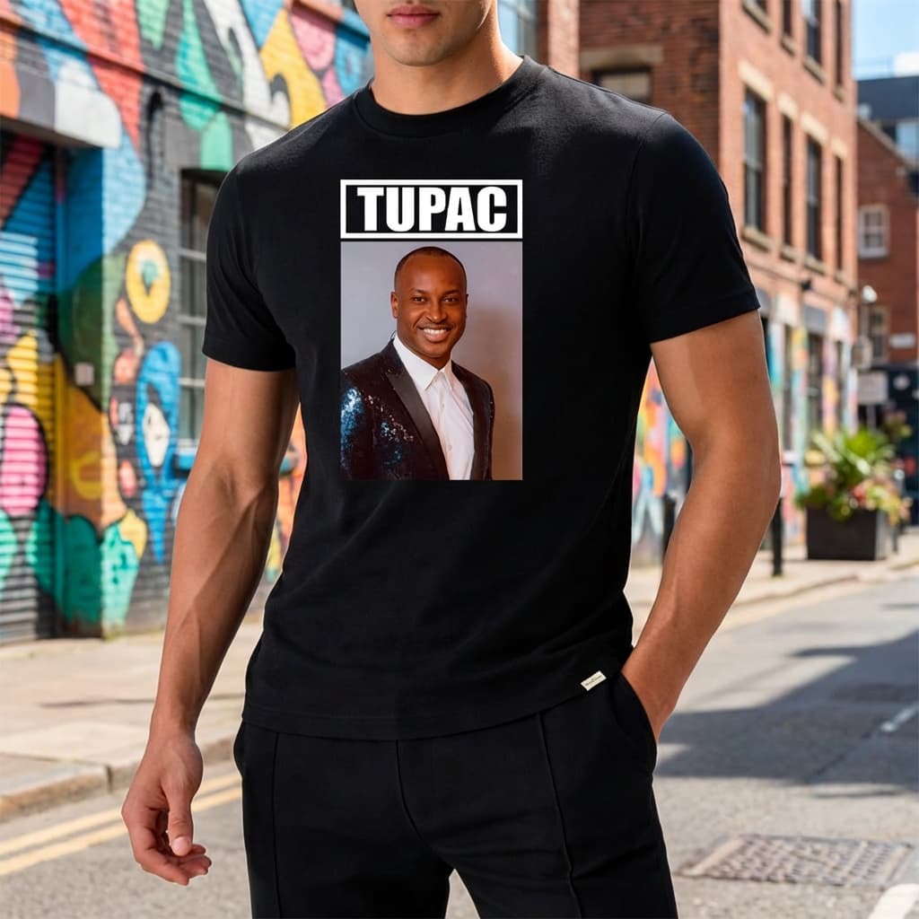 Camiseta Algodão Unissex Meme Rapper Tupac Exaltasamba Thiaguinho Pagode Humor Zoeira
