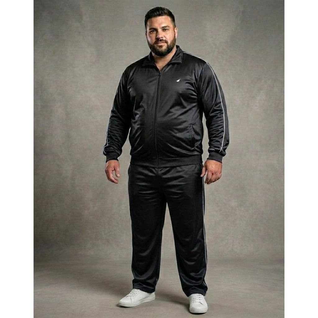 CONJUNTO PLUS SIZE ATÉ G6 ESPORTIVO CHIMPA MALHA ADIS OUTONO INVERNO DYANJO