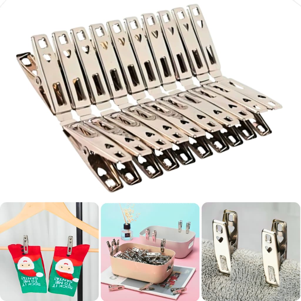 Prendedor Pregador Inox Roupas Artesanato Alimentos  Clips Não Enferruja