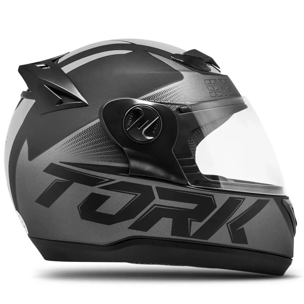 Capacete Fechado Pro Tork 788 Evolution G7 – Grafite/Preto com Cinza – Unissex
