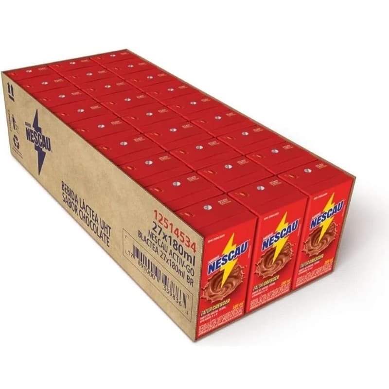 Achocolatado Nescau prontinho kit 180ml