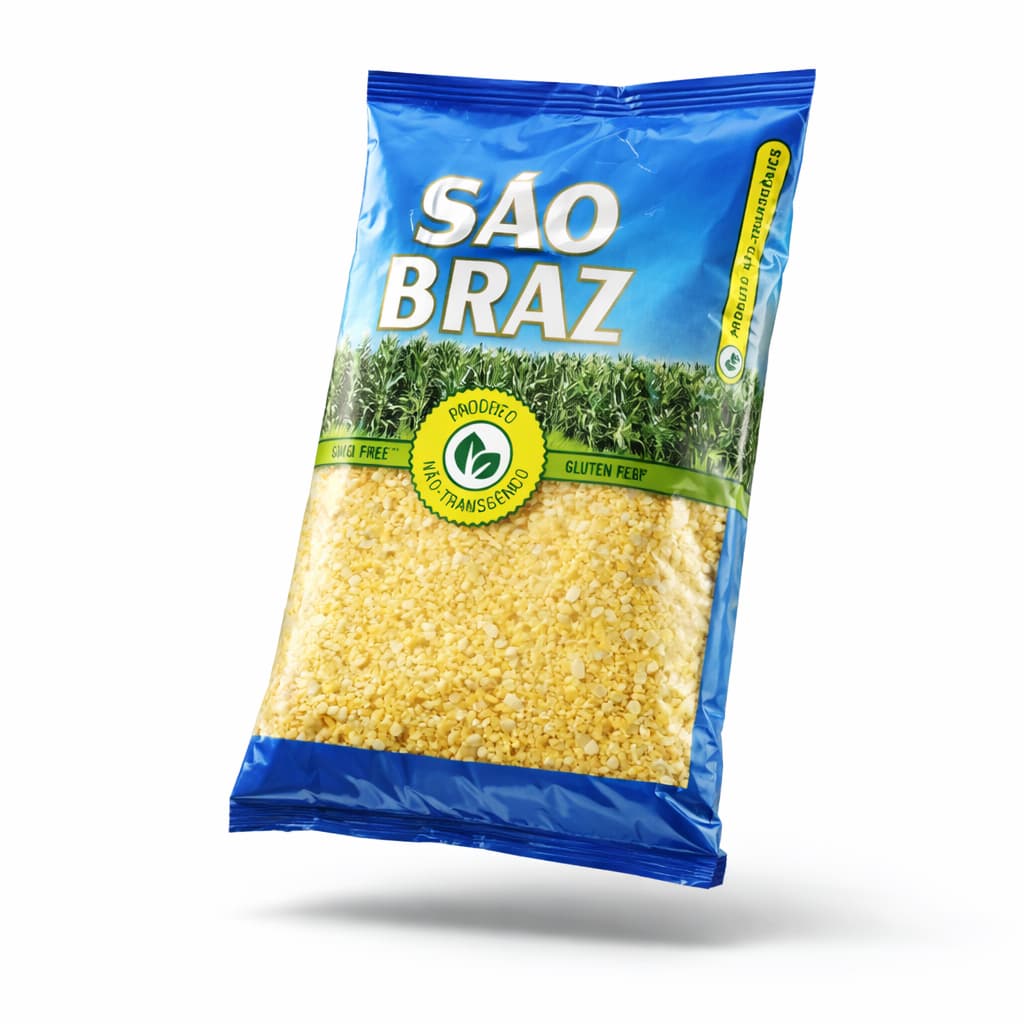 Flocão de Milho São Braz 500g – Livre de Transgênicos para Alimentação Saudável