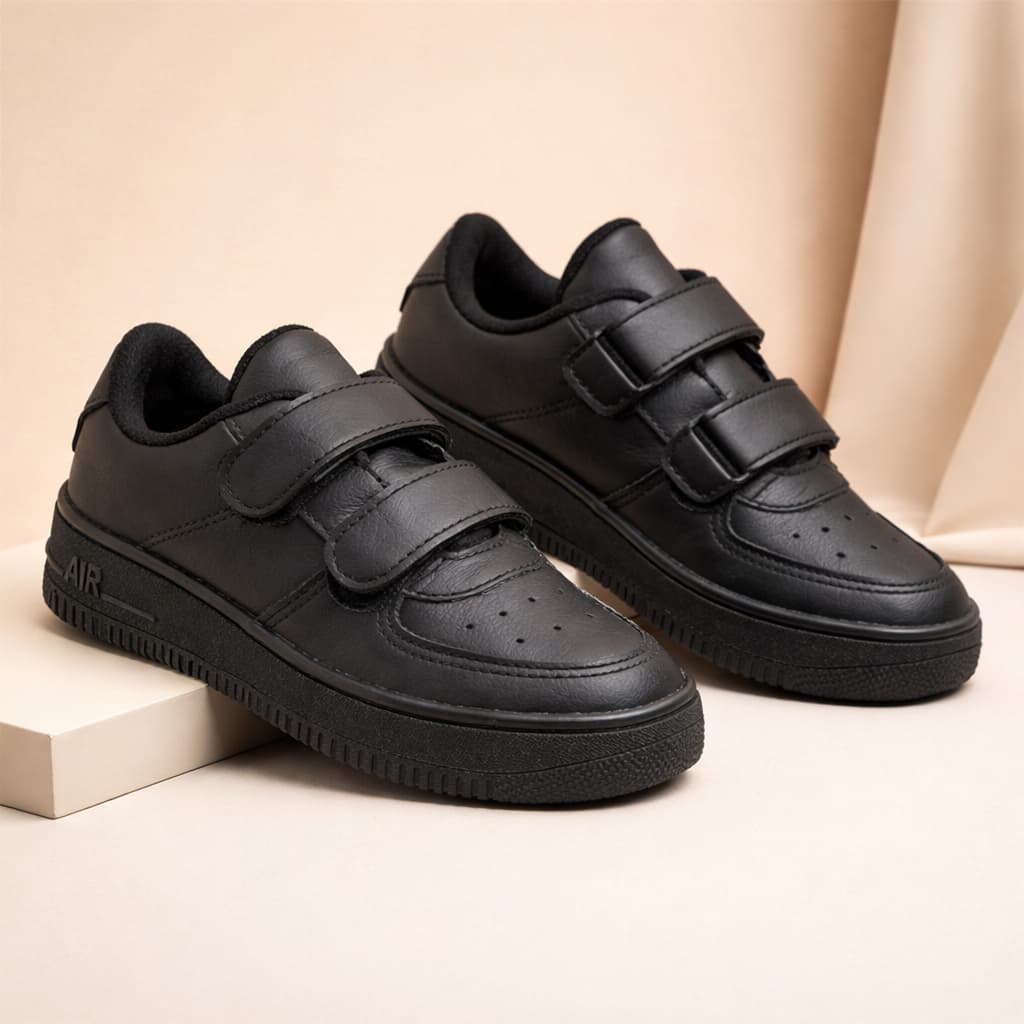Tênis Infantil Unisex Masculino e Feminino Colegial Escolar Casual Confortável Calce Fácil Leve Com Tiras Duplas