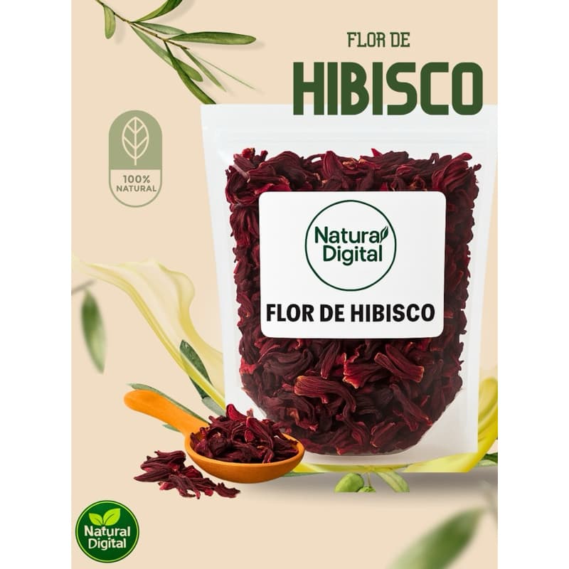 Flor de Hibisco Desidratada Natural Digital – 250 g | 500 g | 1 kg