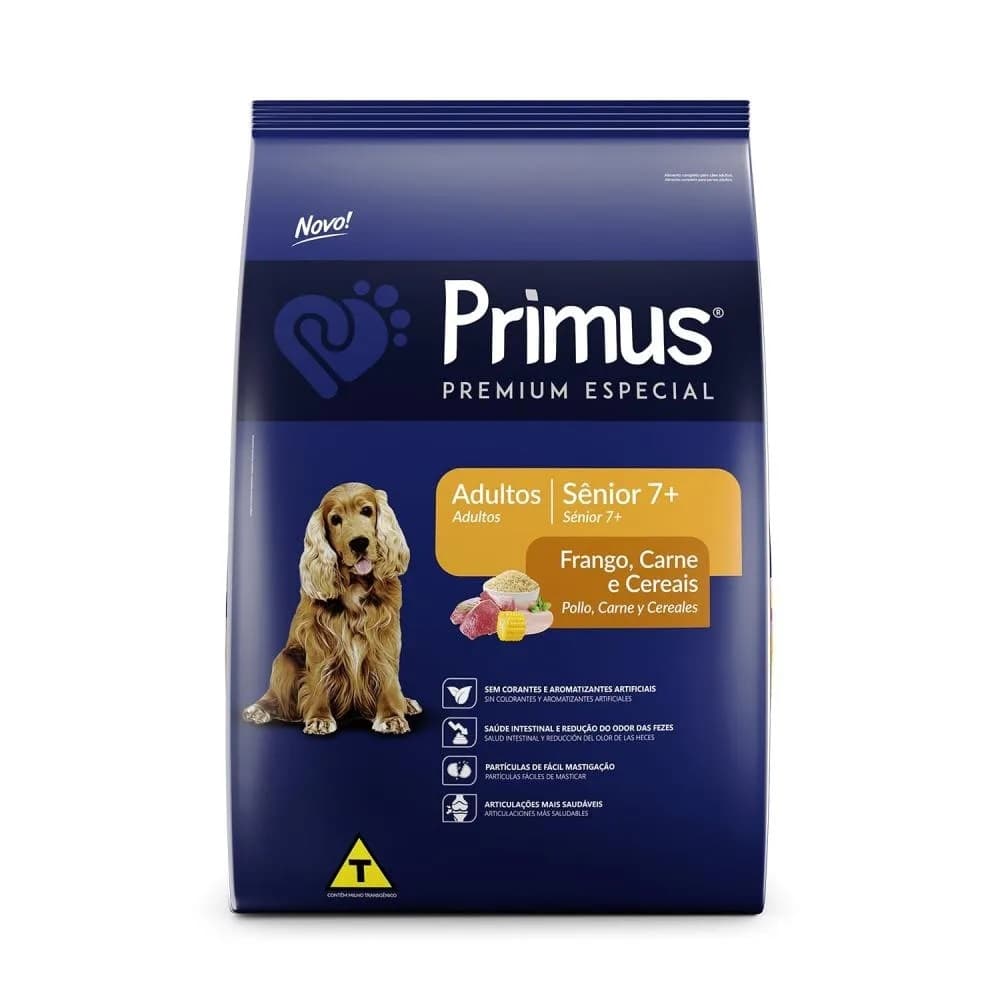 Ração para cachorros idosos Primus Gold Senior 15Kg