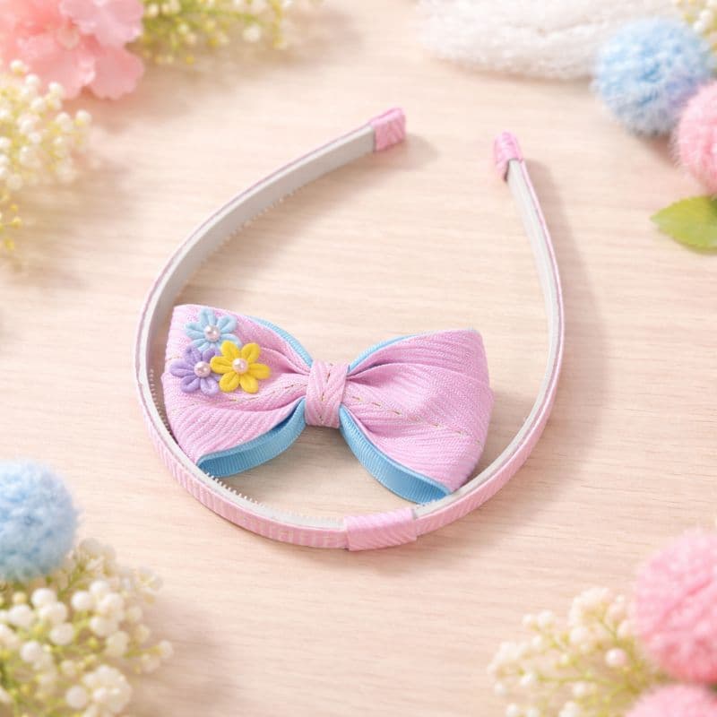 Kit 4 unidades Tiara e Laço de cabelo infantil Tiara arquinho laço de menina Tiara Artesanal