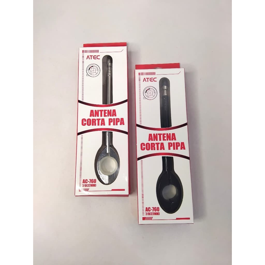 Antena Corta pipa pra moto - preto ou prata