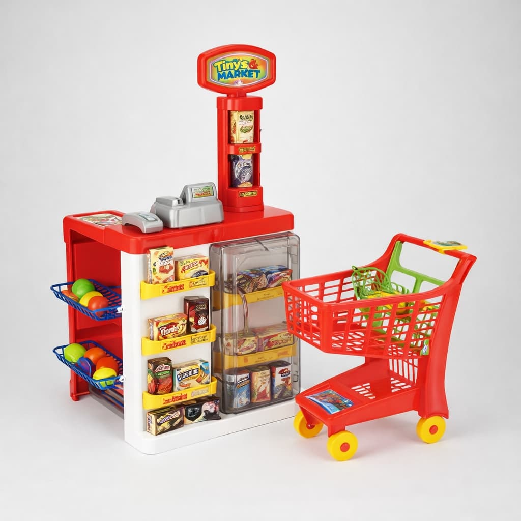 Mercadinho Infantil Market Supermercado Com Carrinho - Magic Toys