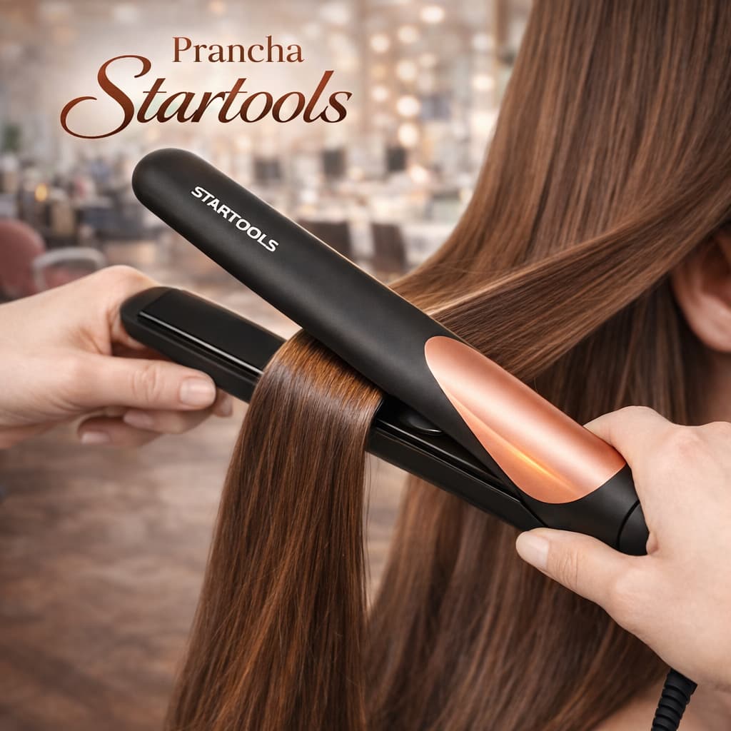 Prancha Startools 50W Chapinha Alisadora Profissional Bivolt Cerâmica Para Alisar Cabelos