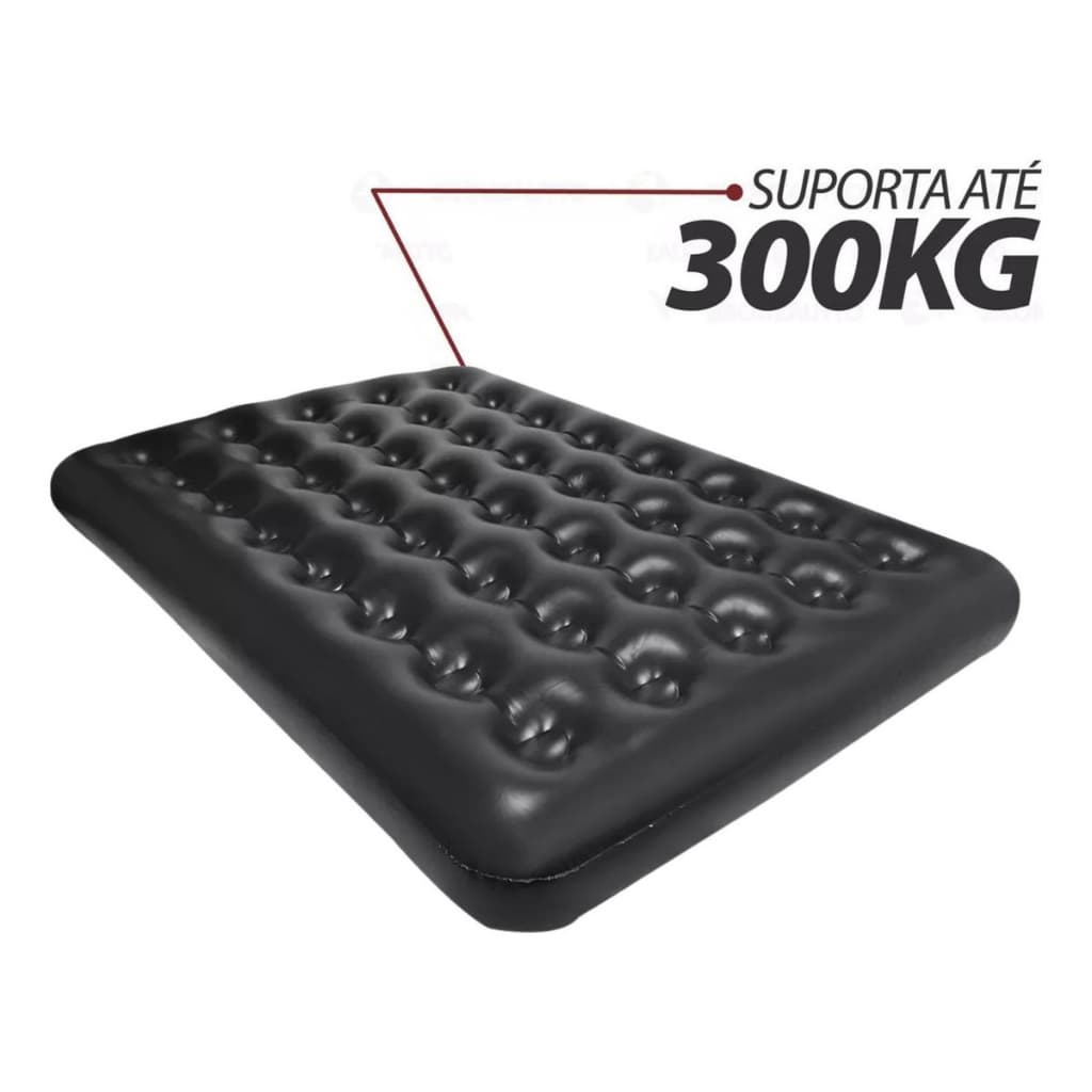 Colchão Inflável Casal Bel Deluxe Comfort Black – Grande, Elegante e Durável