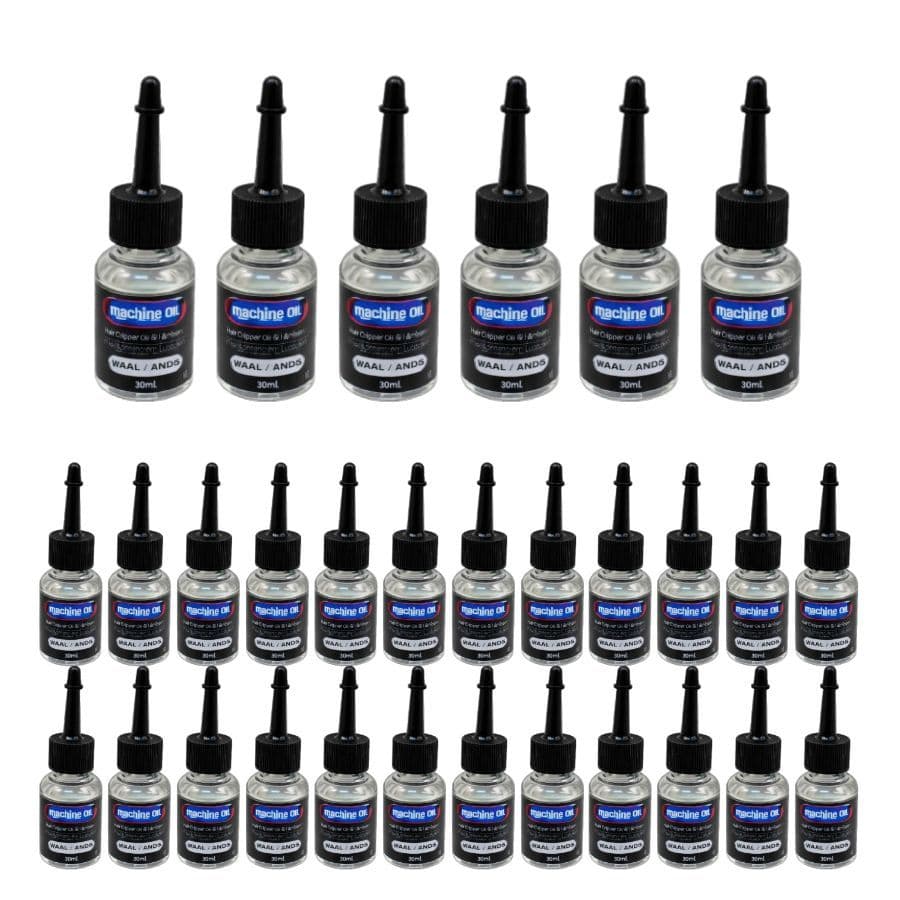 Kit 30 Óleo Lubrificante Especial Máquina de Corte Wahl, Andis W Mark p Barbeiro Cabeleireiro Barber