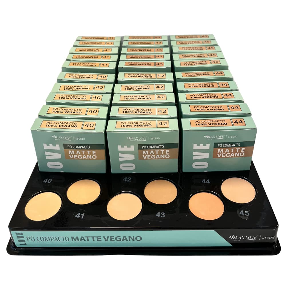 Pó Compacto Matte Vegano Max Love 10g