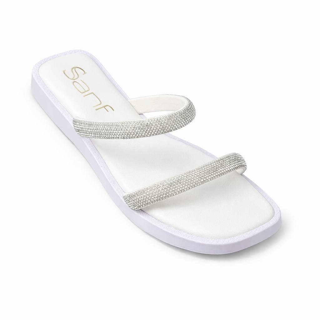 Sandalia Sanf Papete Ultra Conforto Chinelo Confortável Leve Original Dia a Dia Casual Verão Brilho