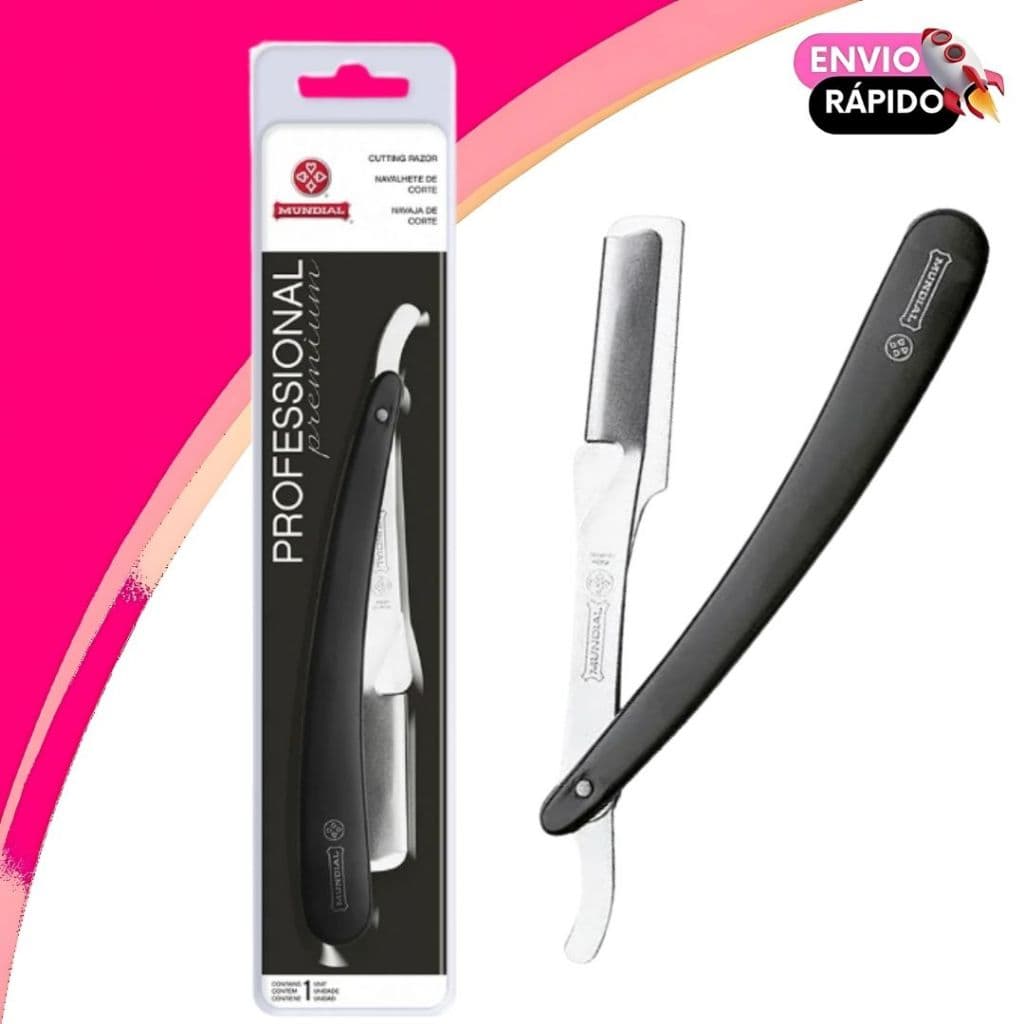 Navalhete Mundial Para Barba E Pezinho - Original Profissional Salão Uso Pessoal Aço Inox