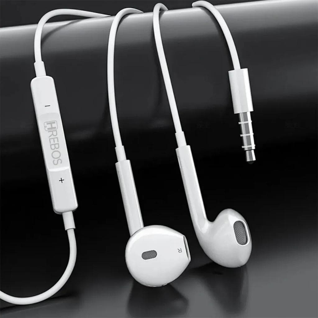 Fone de Ouvido Com Fio  Estéreo Extra Bass com Microfone - Alta Qualidade Audição infinita