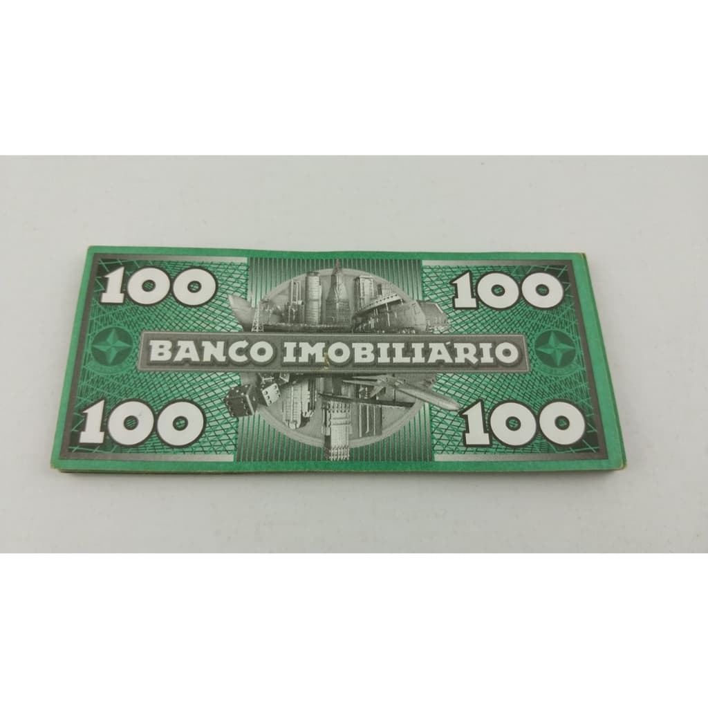 Peças 15 Notas 100 Verdes Jogo Banco Imobiliário Semi Novo