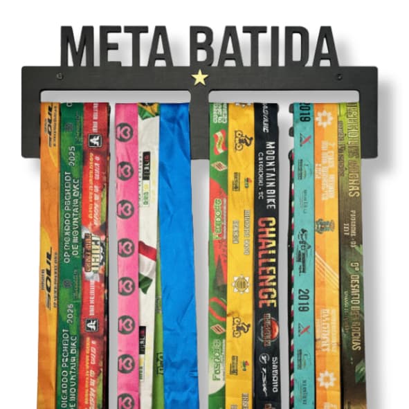 Quadro Expositor de Medalhas - Porta Medalhas para 36 Medalhas - Corrida Luta Ciclismo