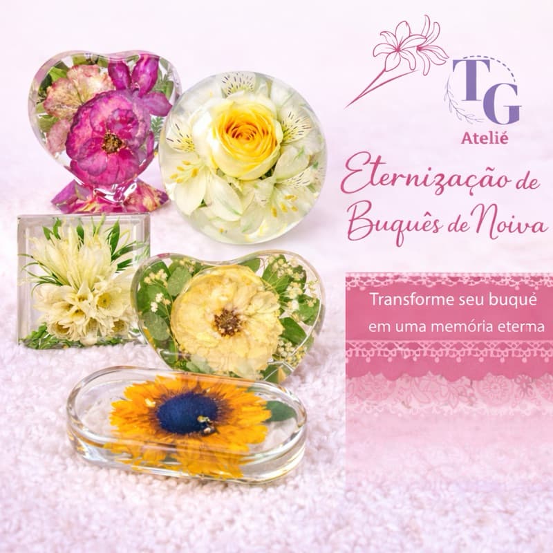 Eternizar buquê de noiva buquê de noiva na resina eternização de flores eternização de buquê
