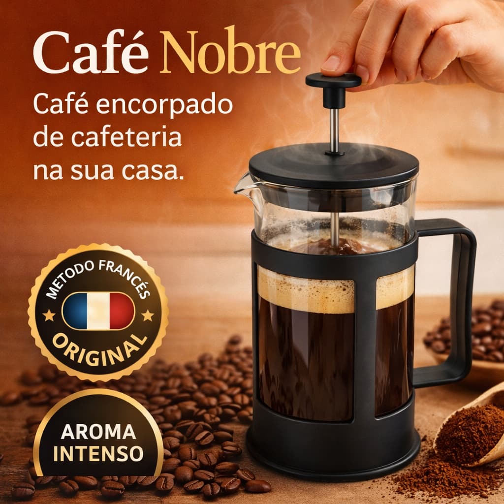 Cafeteira Francesa 300ml Prensa Francesa Café Gourmet Resistente