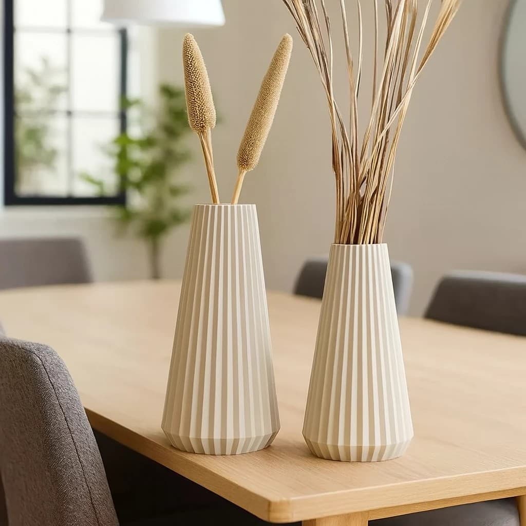 Vaso Cônico Decorativo Moderno | Vaso Minimalista Elegante para Decoração