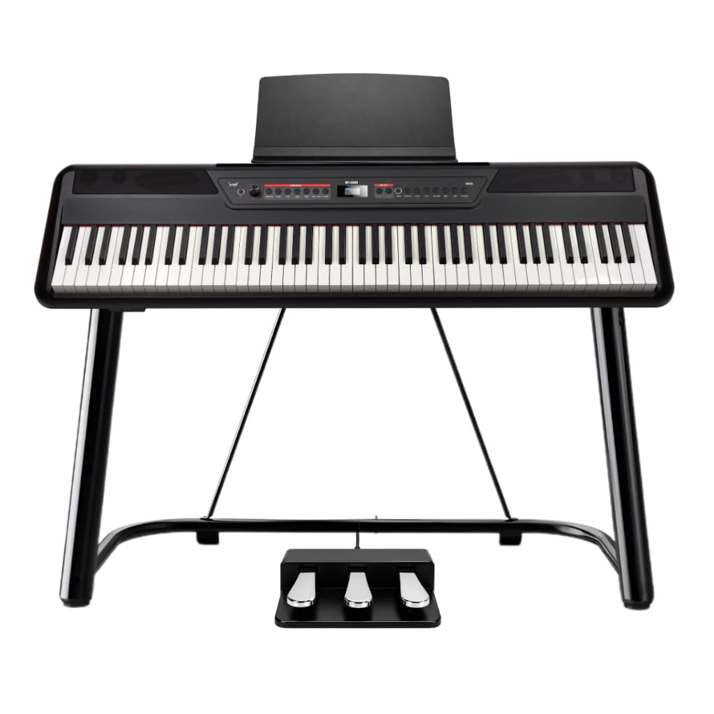 Kit Piano Digital Bravo Music Bp9900 88 Teclas Semi Pesadas + Suporte