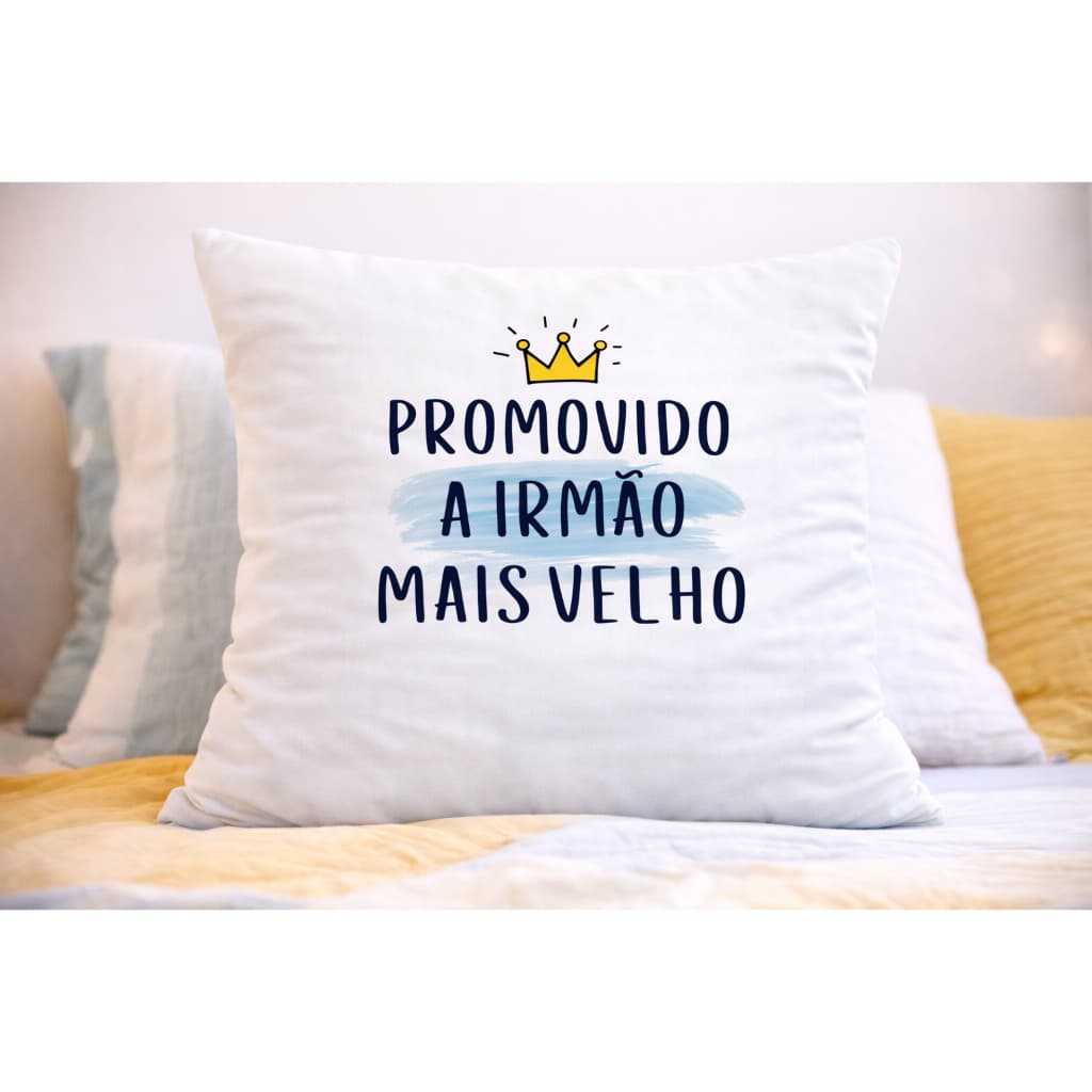 Almofada "Promovido a irmao/irmã mais velho/velha"