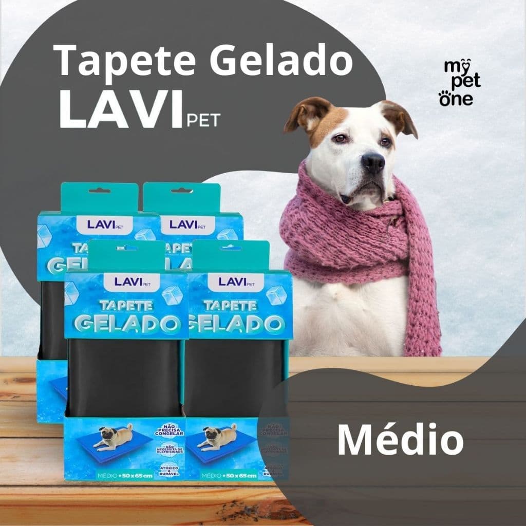 Kit 4 Tapete Gelado Refrescante para Cães Médio 50x65cm Lavi Pet | Anti Calor | Conforto para o Pet