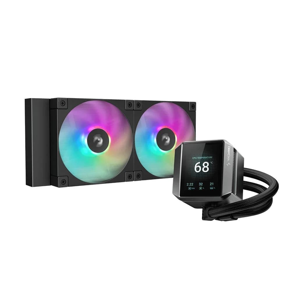 Water Cooler Deepcool Mystique 240mm Anti-leak ARGB Preto - RLX550BKADSNC-G-1