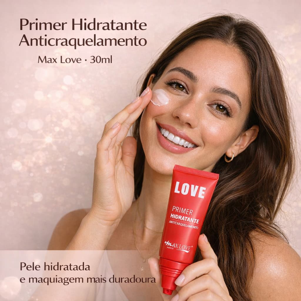 Primer Hidratante Anticraquelamento Max Love 30ml
