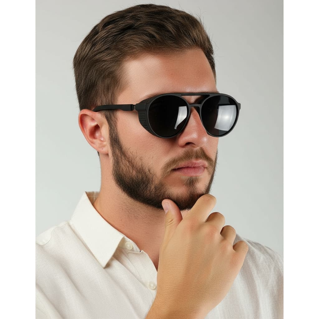 Óculos De Sol Escuro Espelhado Quadrado Masculino Quadrado Varias Cores alok