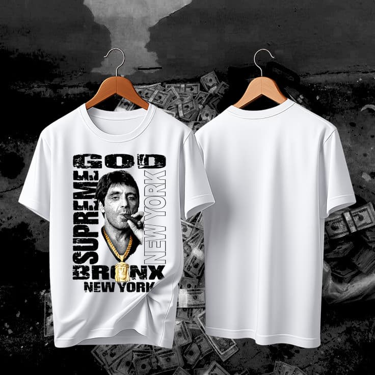 Camiseta Masculina Streetwear Premium Mafia Scarface - Envio Rapido
