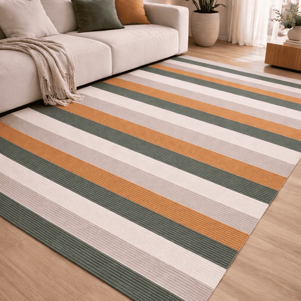 Tapete de Sala Algodão Moderno 1,50 x 2,00 Lavável em Máquina Rustic