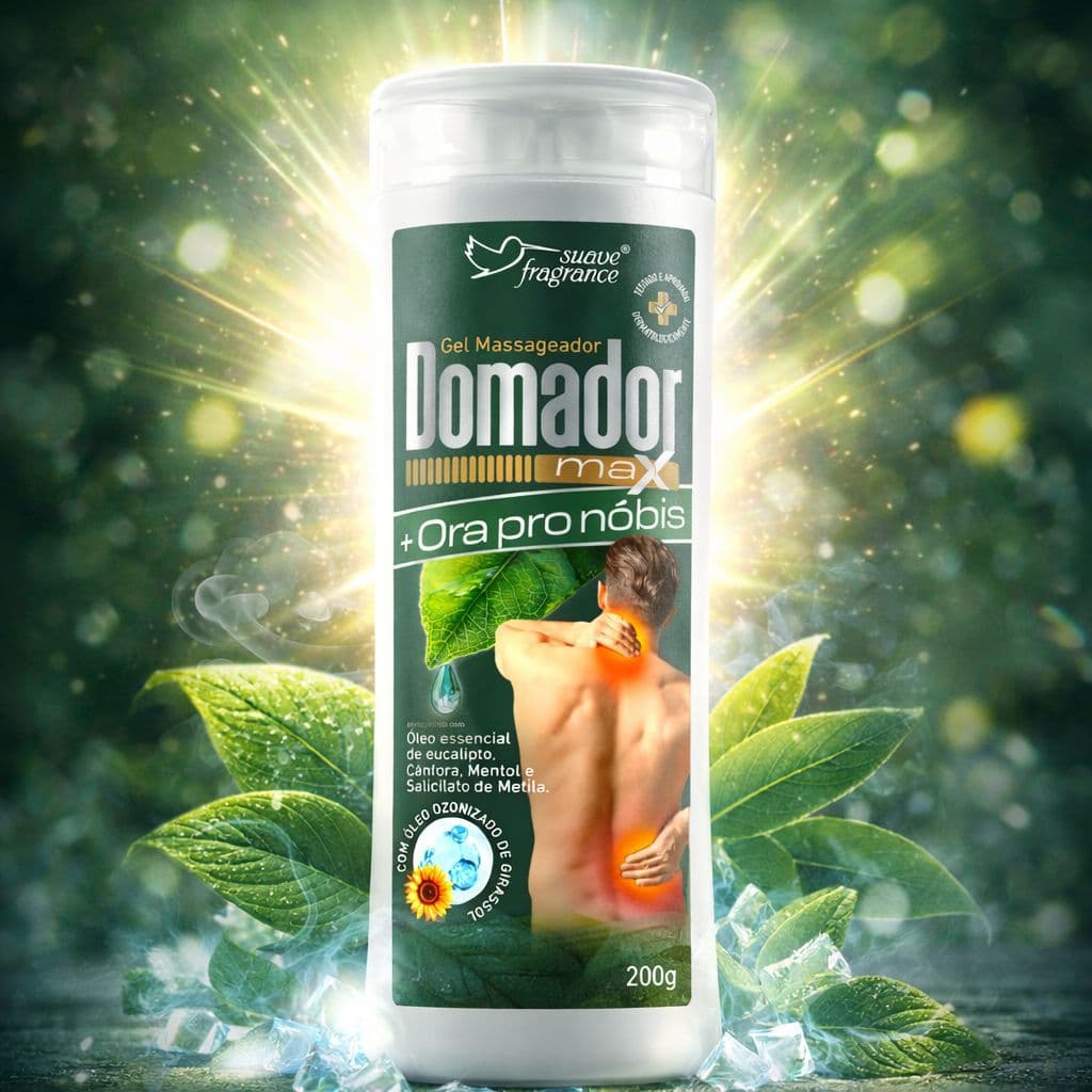 Creme para dores no frio Gel Massageador Domador Alívio Dor Muscular Articular Relaxante 200g