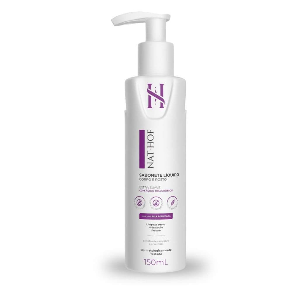 Sabonete Líquido Gel Extra Suave NAT HOF 150ml | Pele Sensível, Seca e Reativa | Textura Gel