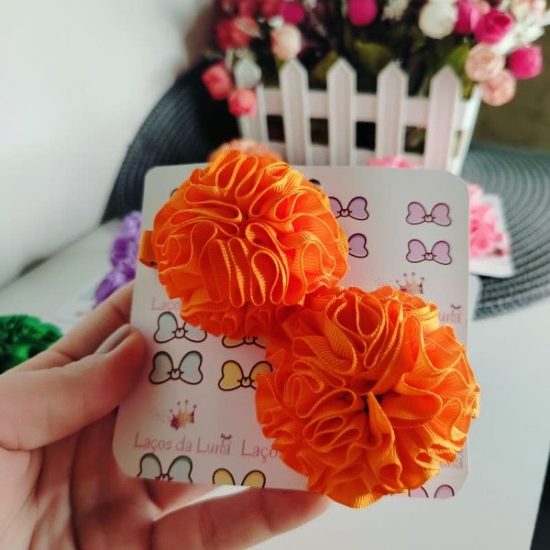Parzinho Pompom/Parzinho no Bico de Pato/Laço Infantil