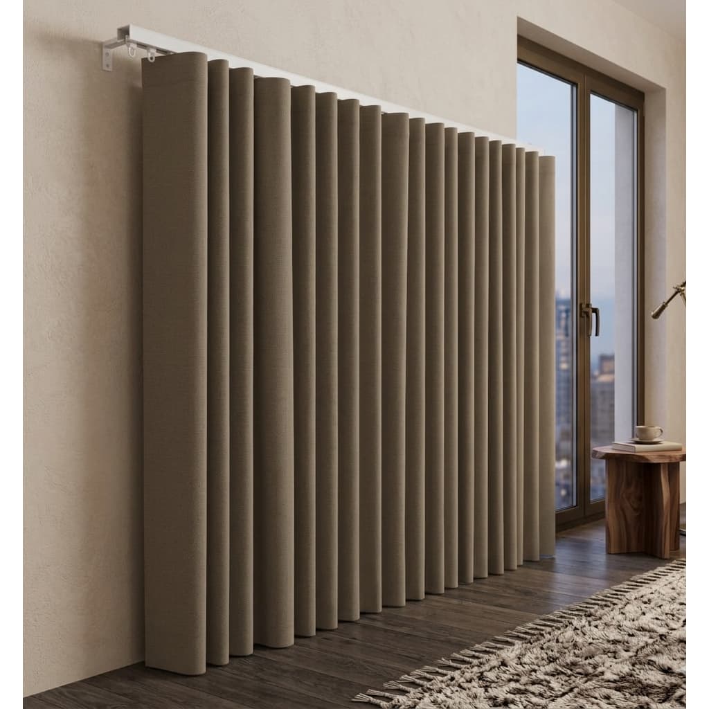 Cortina Trilho Suíço 5,00x2,80 Blackout Tecido Corta Luz