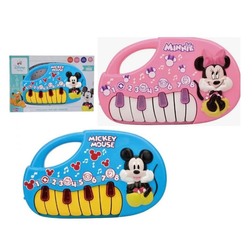Piano Teclado musical Infantil Mickey Minnie Disney Baby Yes Toys
