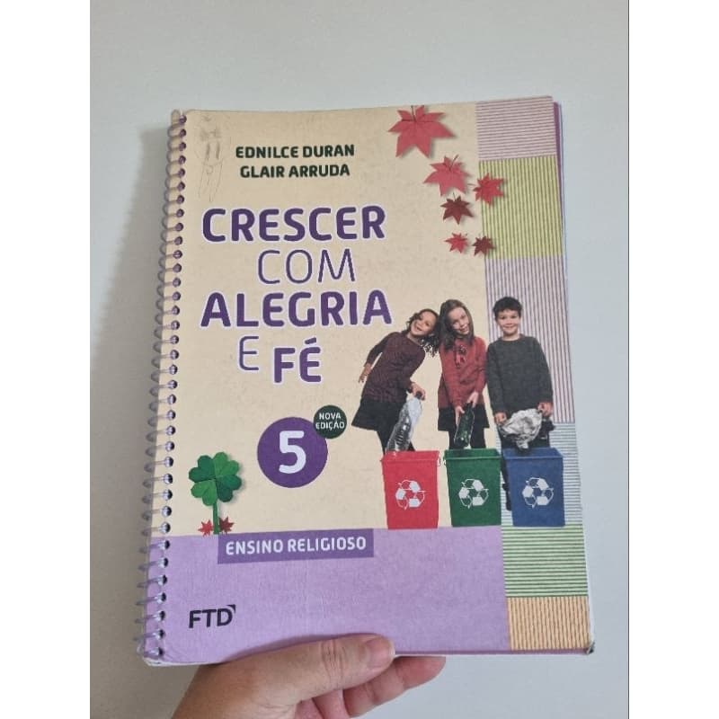 livro crescer com alegria e fé 5