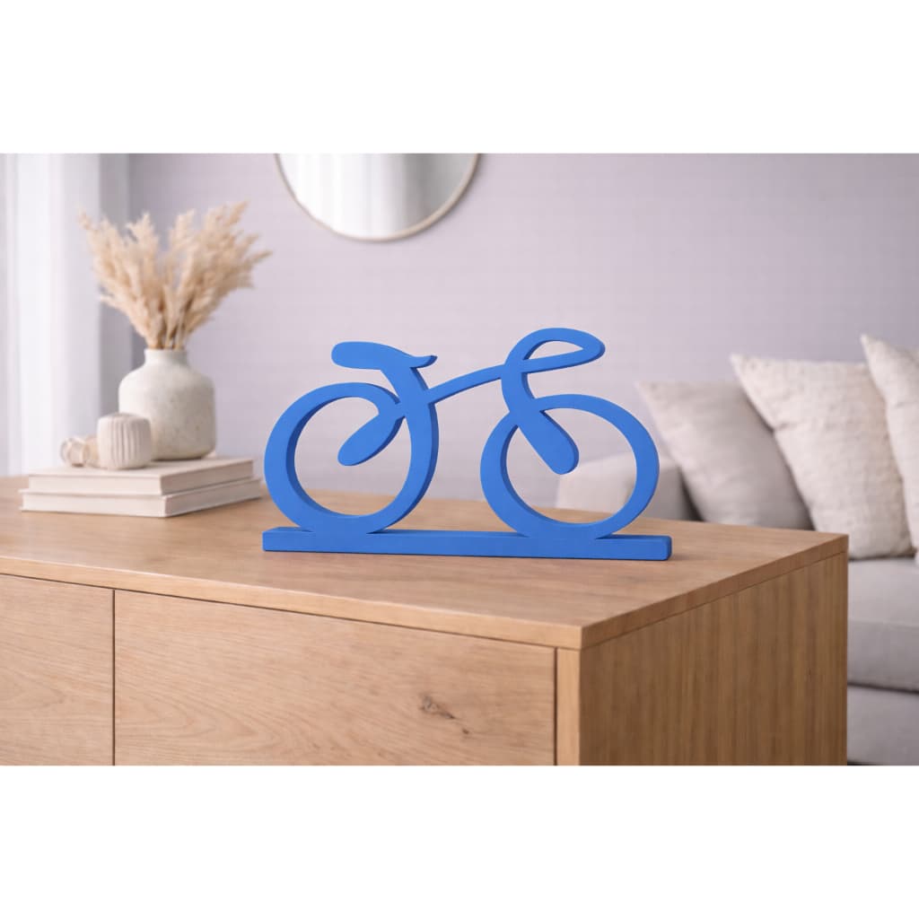 Enfeite Decorativo BicicletinhaMinimalista em 3D para Sala, Quarto e Escritório | Decoração de Mesa