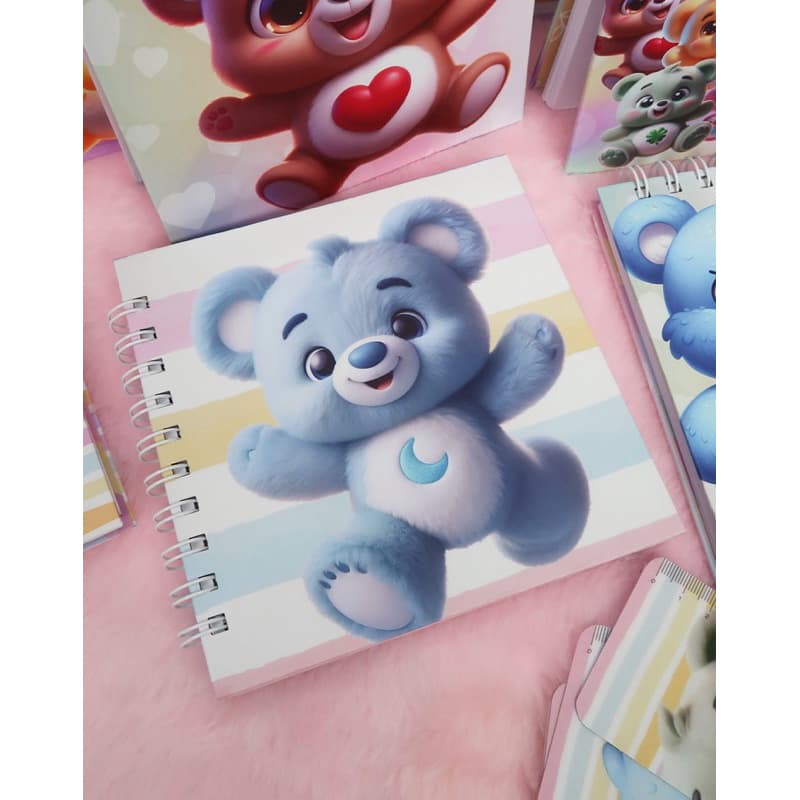 Ursinhos carinhosos kit 9 caderno A5 capa dura