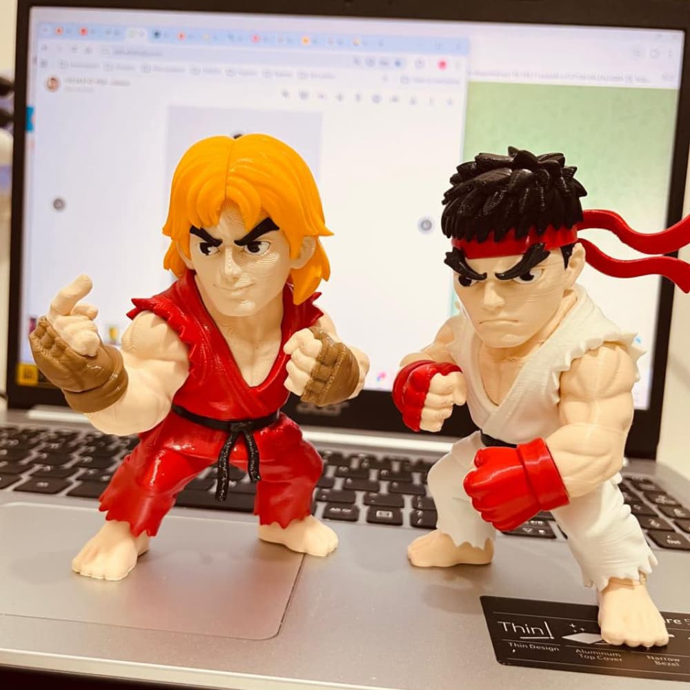 Street Fighter RYU KEN Boneco/figura de ação Action Figure Miniatura Decoração coleção anime PLA