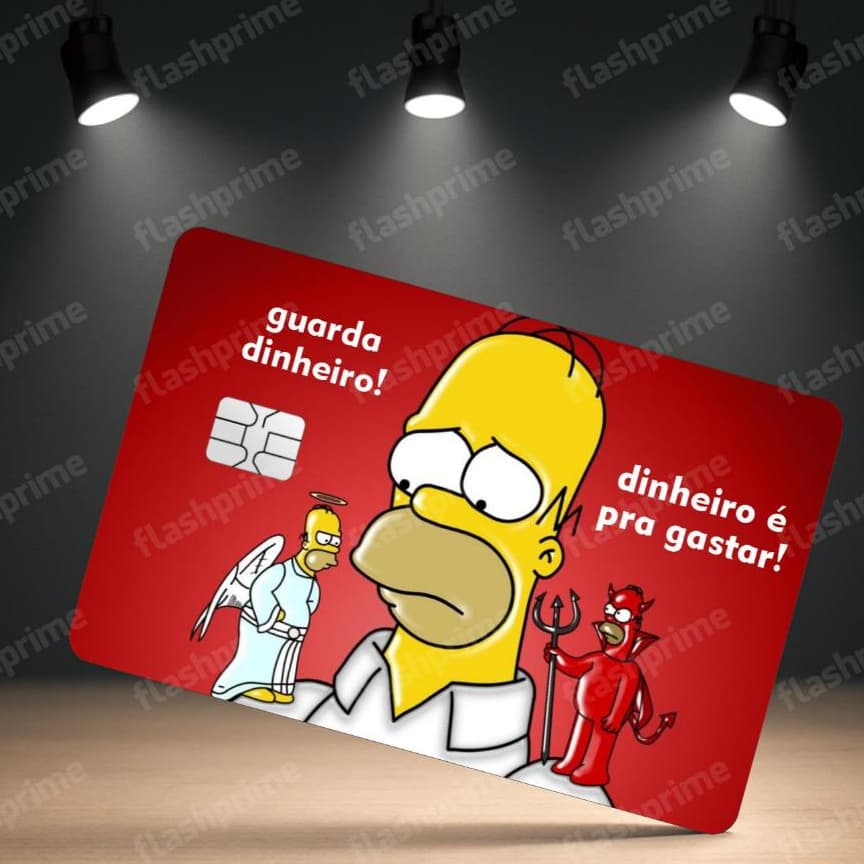 Adesivo Para Cartão De Crédito E Débito Simpsons