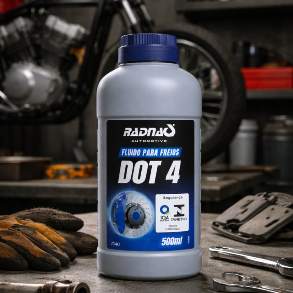 Fluido De Freio Dot 4 Radnaq 500 Ml Original De Qualidade