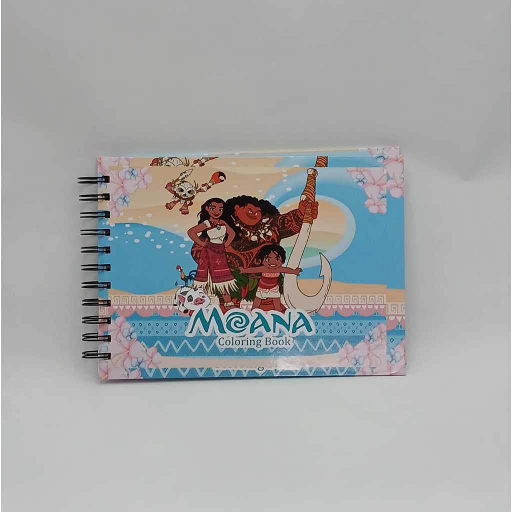 LIVRO DE COLORIR | CAPA DURA | MOANA | 50 DESENHOS