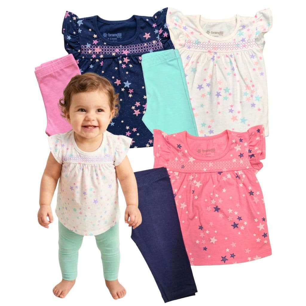 Conjunto Feminino Infantil Bebê tamanho P da Brandili