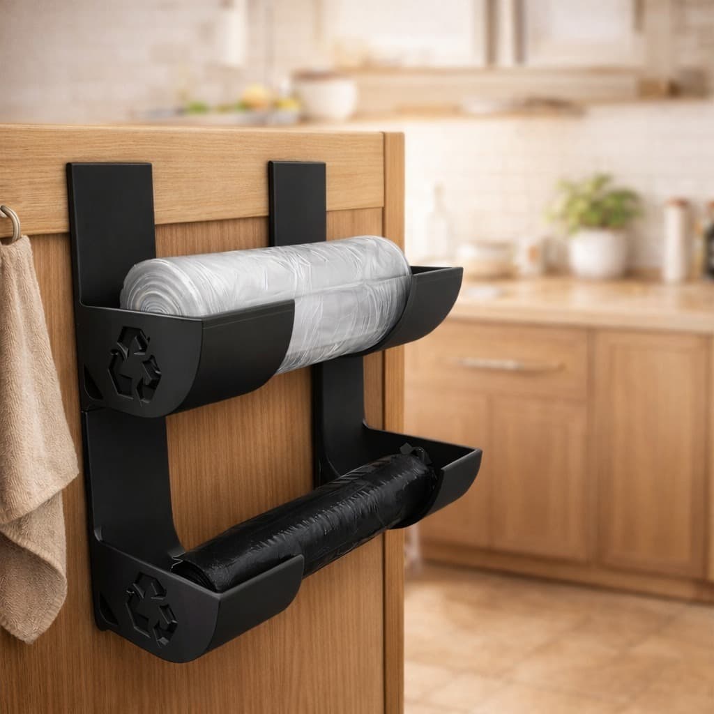 Porta Sacolas Plásticas Organizador Cozinha Prático Compacto