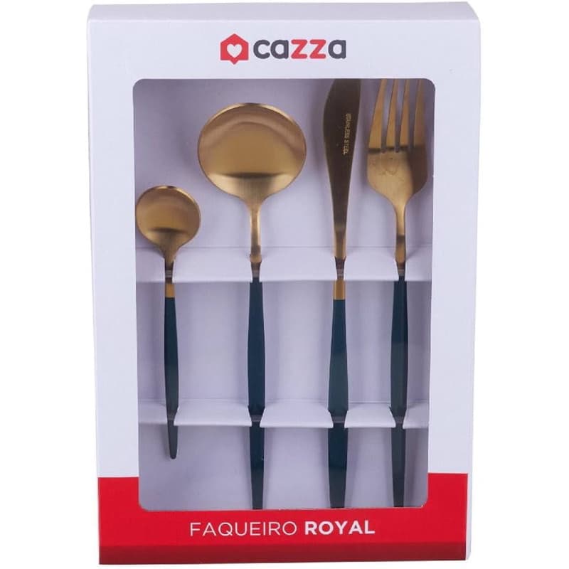 Faqueiro 16 Peças Inox Royal Cazza