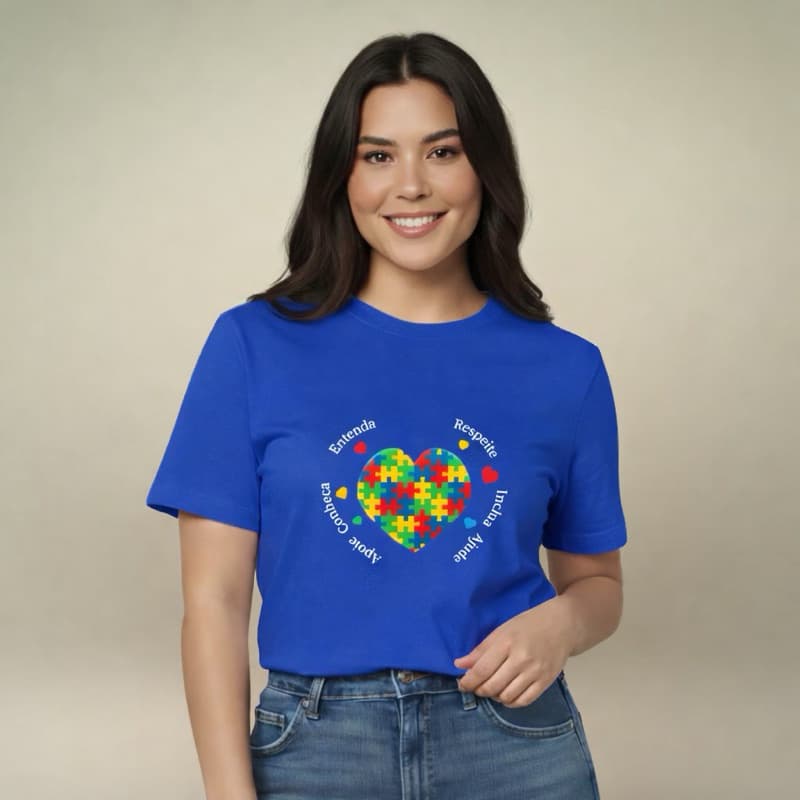 Camiseta Blusa T-shirt Inclusiva Especial Estampada EMPATIA