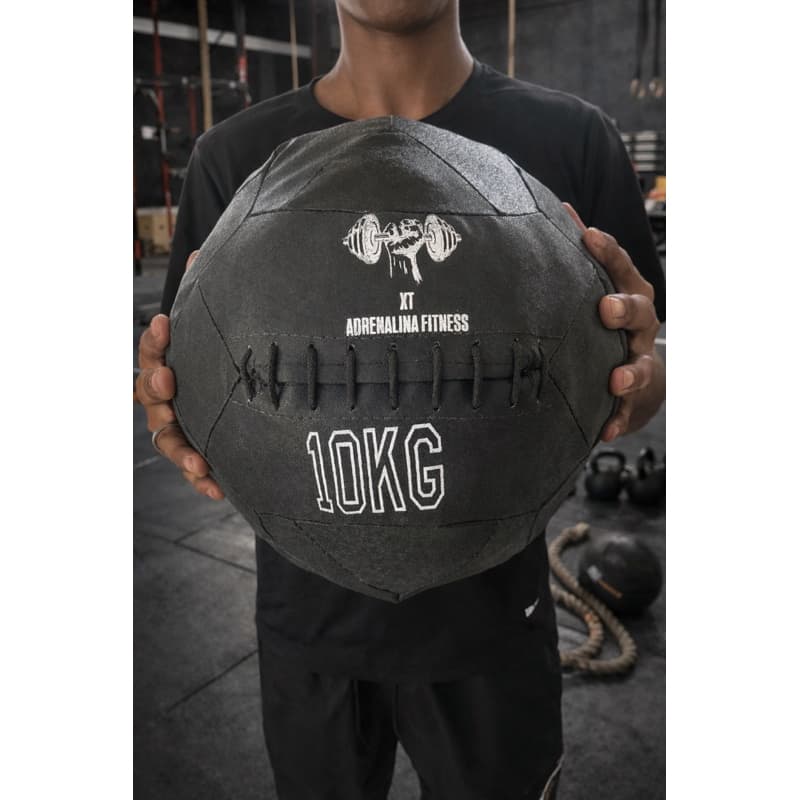 WallBall 10kg Crossfit Treino Funcional Academia Bola de Peso Fitness Musculação HIITSlamBall ExercíciosForçaResistência