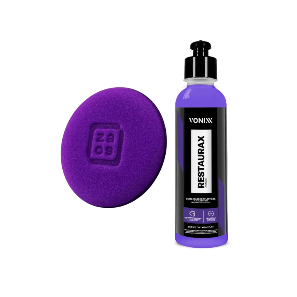 Restaurax Vonixx Restaurador Plásticos Aplicador Espuma Zacs
